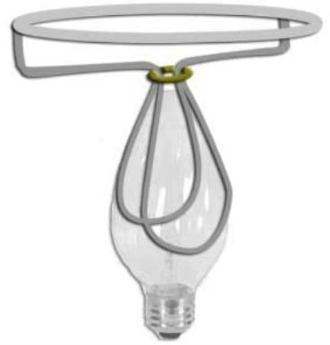 Red Four Inch Tapered Drum Clip on Chandelier Lampshade - Bild 2 von 3