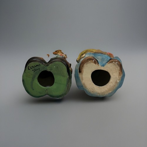 "Estatuillas molde Zavori de 10,5"" niño con niña violín con cesta pintada a mano *Detalle C" - Imagen 10 de 11