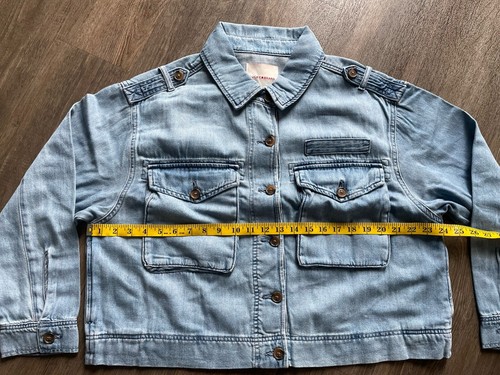 Lucky Brand Utility Denim Jacket Medium Wash Womens Size Large 100% Cotton NEW - Picture 12 of 12