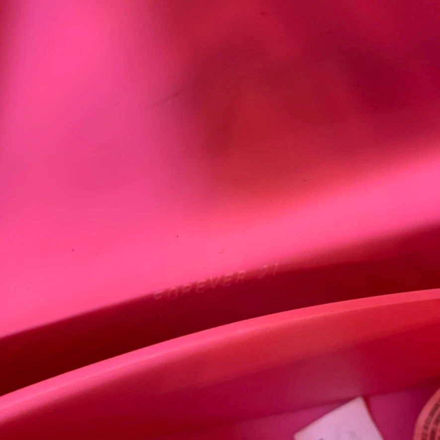 Bolso Bandolera Forever 21 Rosa Barbie Core Pequeño Mini Plástico con Cadena Foto 4 de 4