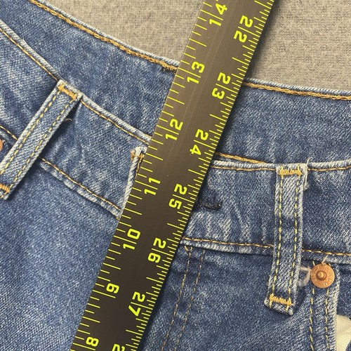 Levi’s 505 Jeans Mens 36x30 Blue Denim Straight Leg Regular Grunge Retro USA - Picture 11 of 12