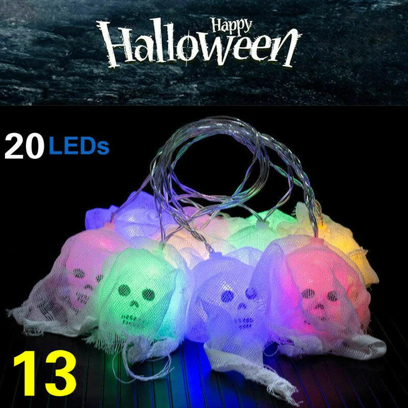 9.8Ft Halloween Corde Lumière LED Potiron Batterie Feux Décoration 2 Mode Steady - Photo 4/4