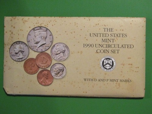 1990 U.S. MINT 12 Coins P&D unc Coin Set - Picture 7 of 11