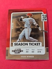 2021 Jesse Winker Panini Contenders Optic Season Ticket #26 Chrome