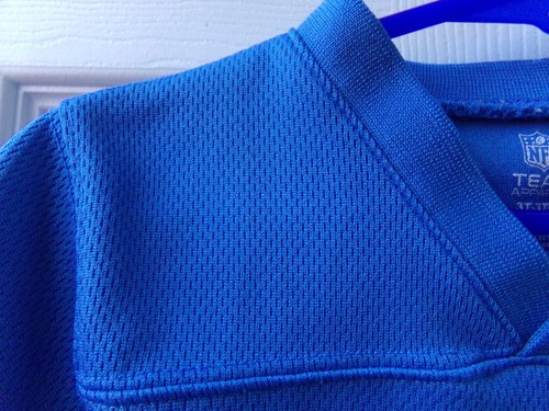 FLAWS Boys DETROIT LIONS NFL BLUE WHITE LOGO JERSEY STYLE Mesh Shirt Size 3T - Picture 11 of 20