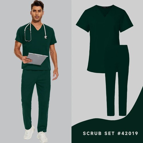 Scrubs Suits for Men Nurse Uniform Women Medica Set Ultra Soft Stretch Workwear - Picture 9 of 29