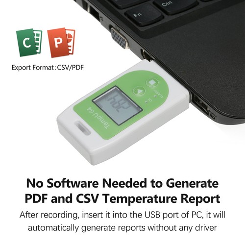 USB Temperatur Datenlogger Temp Rekorder Hohe Genauigkeit 32000 Punkte - Bild 4 von 12