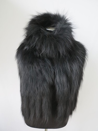 Knitted 100% real fox fur scarves /capes /wrap shawl 170*25cm women's cape - Picture 6 of 25