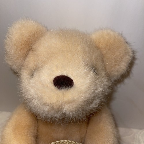 Sugarloaf Plush Stuffed Animal Teddy Bear Beige Straw Hat Kids Toy Collectors - Picture 2 of 6