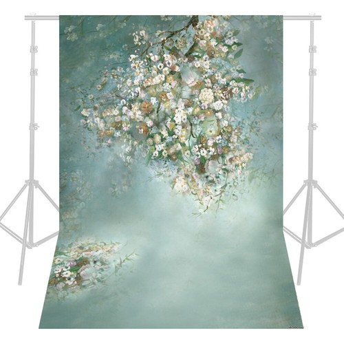 Andoer 1.5 * 2.1m/5 * 7ft White Flower Wall Photography Background Backdrop I4M6 - Picture 4 of 8