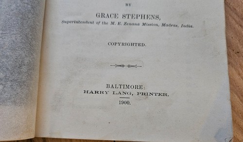 SOOBOONAGAM AMMAL by Grace Stephens 3rd edition 1900 Harry Lang printer - Imagen 3 de 14