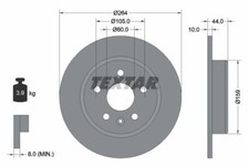 TEXTAR 92275303 Bremsscheibe für OPEL