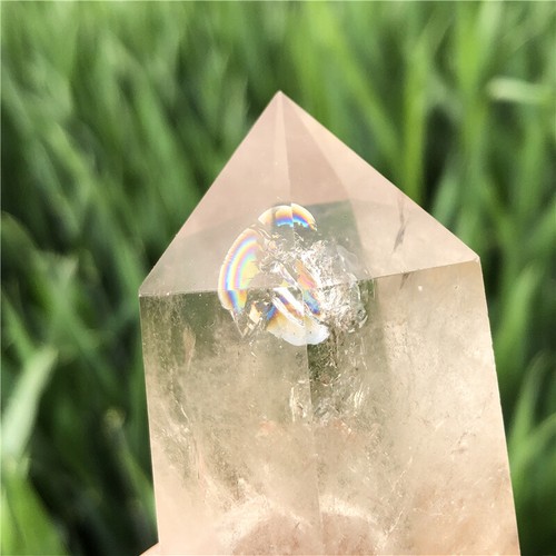 0.33LB Natural Clear quartz Obelisk Quartz Crystal Wand Point Reiki XA6103-05-A - Picture 4 of 14