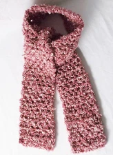 Pink Shades Crochet Scarf-6 Foot Long-5" Across-Handmade Pizazz Creations