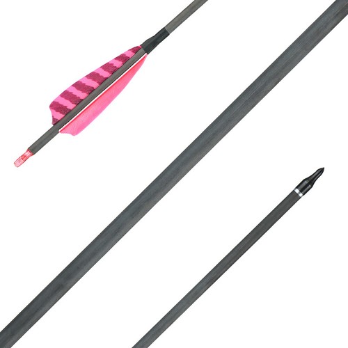 6/12X 32" Carbon Arrow SP400 Turkey Feather Archery Hunting Recurve/compound Bow - Picture 39 of 47