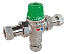 Reliance AUSIMIX 15mm 2-in-1 Thermostatic Mixing Valve TMV2/3 Heat 110750 WRAS