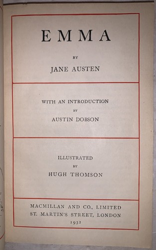 1929-1933, 4 VOL SET, JANE AUSTEN, PRIDE & PREJUDICE, MANSFIELD PARK, etc, NR - Picture 12 of 16