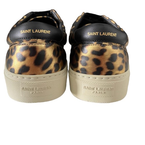 YSL Saint Laurent Herren Leder Turnschuhe, 689072 seidig Löwe/Mond Plus Tierdruck - Bild 6 von 27