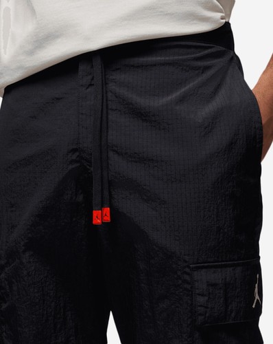 Jordan Essentials Statement Woven Pants for Men Black/Orange Size S, M, L, XL - Picture 3 of 11