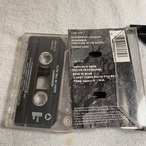 Aerosmith Casstette Tapes Pump, Gems, Night In The Ruts Rock, Rock In A Hard Lot - Picture 8 of 16