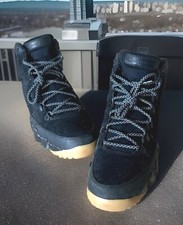 NIKE AIR JORDAN 9 NRG SNEAKER-BOOTS BLACK/BLACK/GUM MENS SIZE 9.5