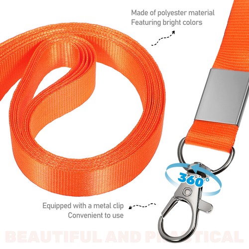 10 Pcs Lanière D'identification Personnel Lanyard Du Support Carte - Photo 10/11