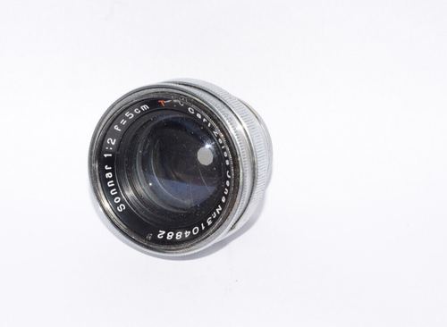 Zeiss Jena Germany Sonnar 2/5cm Red T For Contax Jena II  Rangefinder - Picture 2 of 3