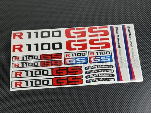 R1100GS adesivi carenatura riflettente decalcomanie BMW R1100 GS Adventure custodia top rossa - Foto 4 di 8