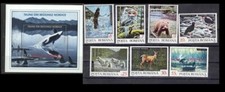 Romania 1992 Animals in the Nordic Region SS + 7v MNH