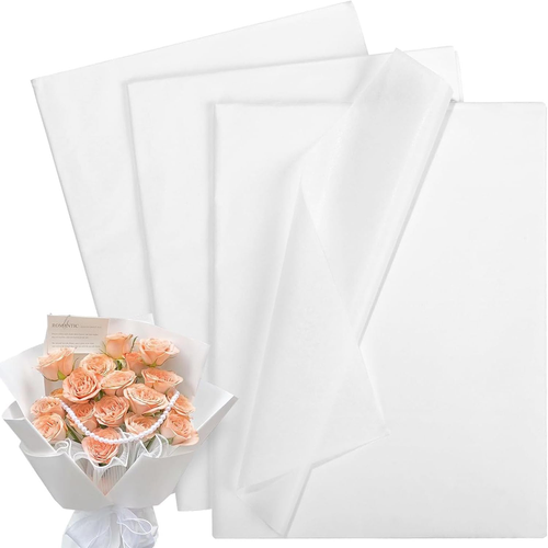 Tissue Paper for Gift Bags 60 Sheets 30x20 Inch White Wrapping Bulk Filler Flowe - Picture 10 of 12