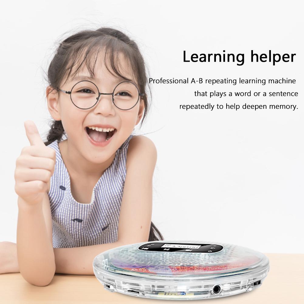 2Pcs Digital Display CD Walkman 5 EQ Sound Effects Personal CD Player
