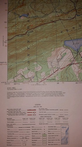 1940's Army Topo Map Nanticoke Pennsylvania Sheet 5766 II NE - Picture 3 of 5