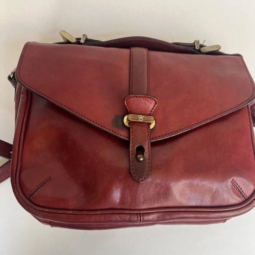 Cartera/Maletín Vintage Massimo Dutti Cuero Borgoña-Bolso Crossboyd - Imagen 2 de 24