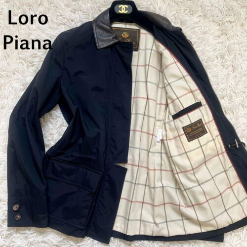 Loro Piana Nylon Deerskin Jacket Coat Black Size 44 Made in ITALY - Picture 10 of 10
