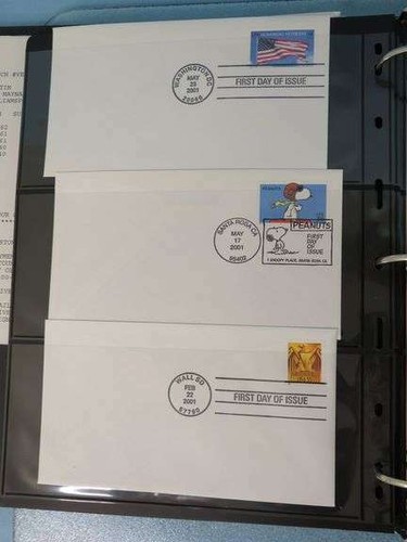 2001 FIRST DAY COVER COLLECTION 73 COVERS UNADDRESSED - Picture 1 of 8