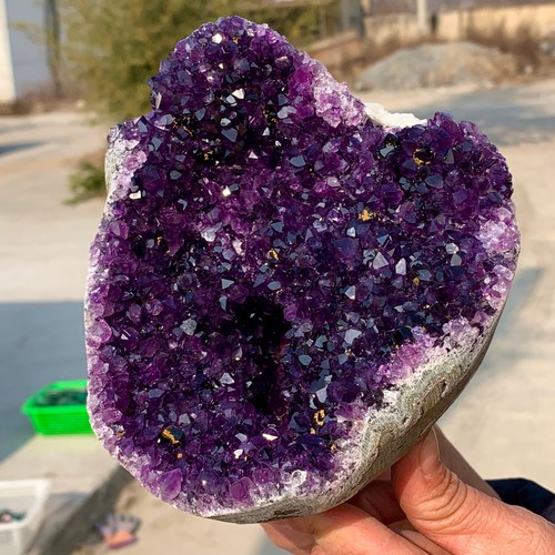3.63LB Natural Amethyst geode quartz cluster crystal specimen Healing - 第 16/18 張圖片