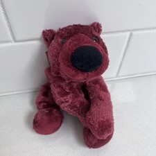 Kellytoy Teddy Bear Plush with Bow Tie Maroon Stuffed Animal Toy KELLY TOY 10