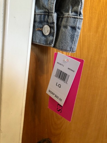 NWT Girl's Denim Jean Jacket Coat-Large $80 - Picture 15 of 21