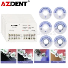 Dental Ortho Elastic Thread Solid Traction Power Tube /Brackets Mini Roth.022