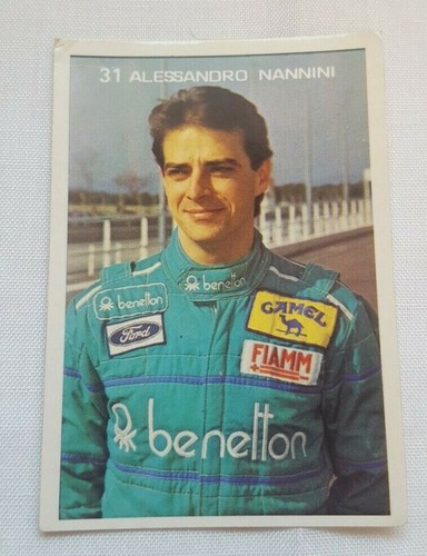 1989 FORMULA 1 F1 ALESSANDRO NANNINI VINTAGE PORTUGUESE CALENDAR POCKET