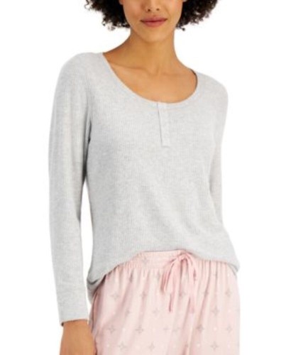 Top de pijama Henley manga larga grande Charter Club talla: XX - rojo - Imagen 9 de 9