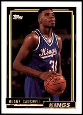Duane Causwell #323 1992-93 Topps Gold