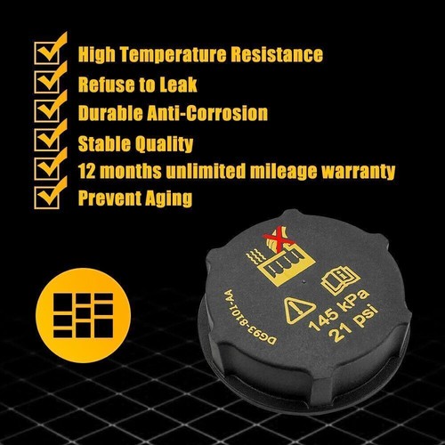 Car Engine Coolant Radiator Liquid Reservoir Tank Cap For Ford Mustang 2015-21 . - Bild 9 von 10