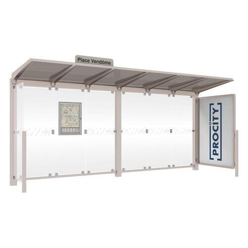Wartehalle, Aushangkasten, Stationsschild, Schaukasten, 2.4 x 5.0 x 1.5m (HxBxT) - Bild 8 von 20