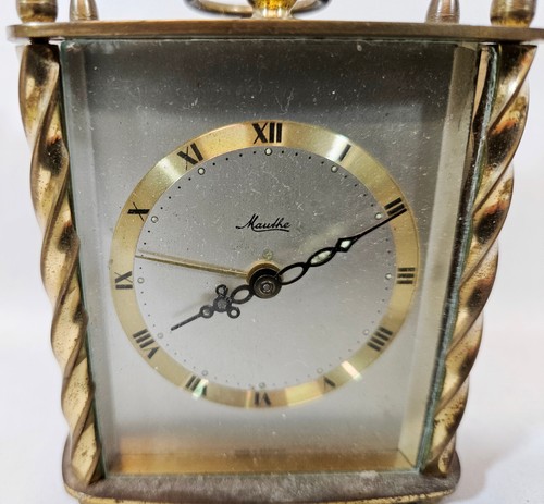 Vintage Mauthe Alarm Clock, Made in Germany, Ornate, Working - Picture 2 of 12