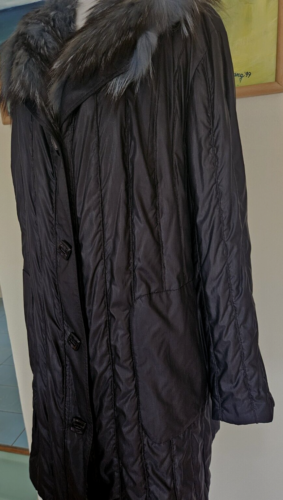 Silberfuchs-Stoff Mantel/Parka mit Echt Silberfuchs schwarz Gr.42 NP 3900 €! - Bild 11 von 16