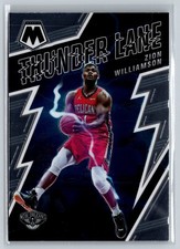 2021-22 Panini Mosaic Thunder Lane #14 Zion Williamson New Orleans Pelicans