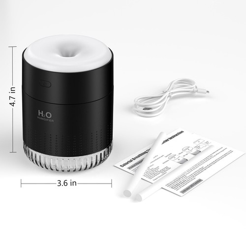 Small Humidifiers for Bedroom 350ml Mini Portable Humidifier for Travel Plant... - Picture 9 of 9
