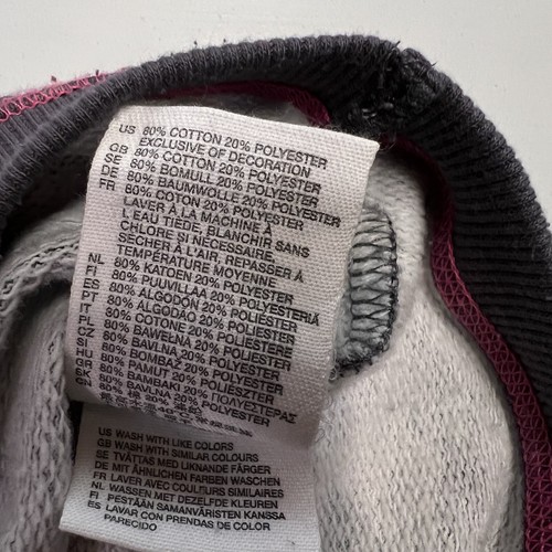 H&M Divided Sweatshirt Größe 6 Wasserfallausschnitt geometrisches Muster rosa Akzent Frottee Lounge neu ohne Etikett - Bild 7 von 16