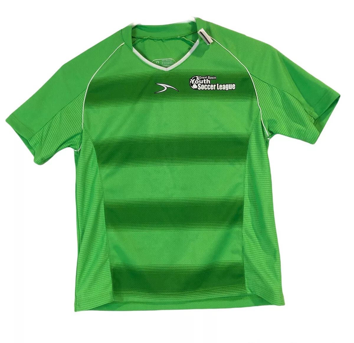 Score Boys Girls Great Basin Youth Soccer League No 5 Apparel Shirt Green 0095C